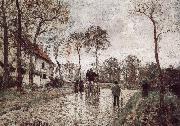 Road Vehe is peaceful the postal vehicle Camille Pissarro